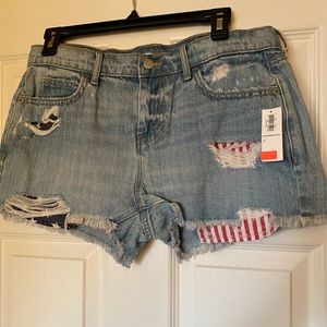 Crop jeans shorts